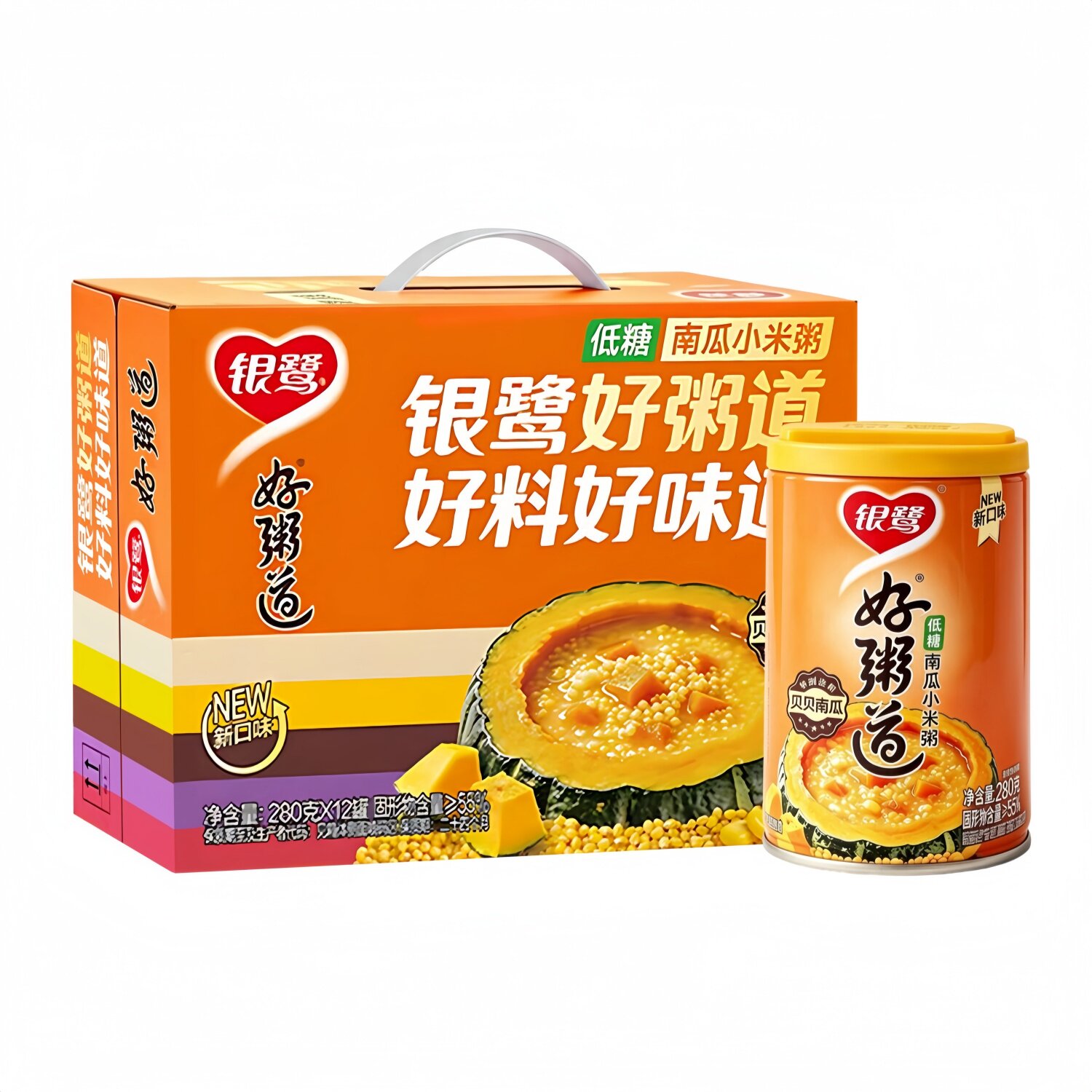 银鹭好粥道南瓜小米粥280g*12罐