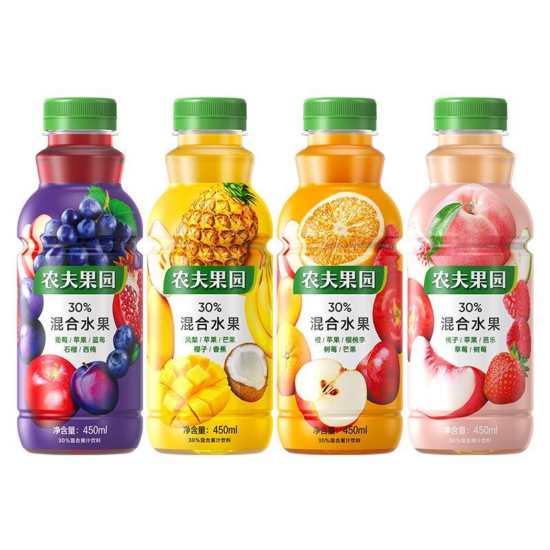 农夫果园果汁饮料450ml*15瓶整箱