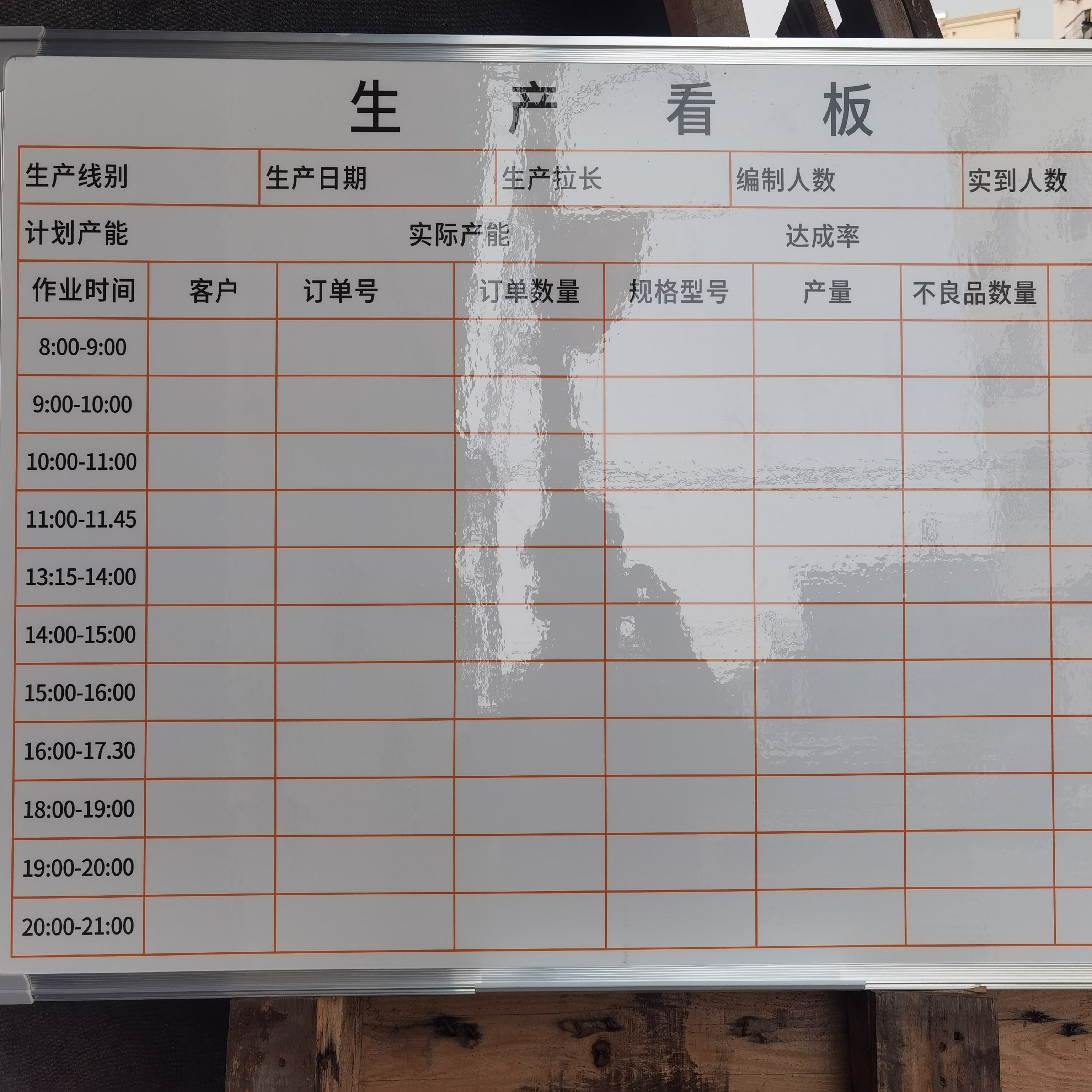 定制磁性挂式软白板硬黑板业绩墙车间看板计划表展示板宣传公告栏