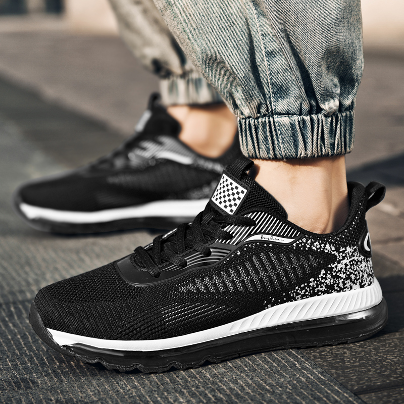 男鞋夏季2023年网面大码4u5全掌气垫男鞋46减震跑步鞋47运动鞋男4