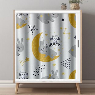 定制柜门遮挡帘免打孔折叠式书柜防尘帘F柜子隐形推拉式简易整体