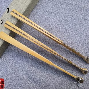 包邮 95寸水磨司玉竹嵌棕竹宣纸折扇子文玩苏工空白扇面文玩古风扇
