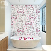 个性 浴室卡通瓷砖画瓷砖背景墙洗手间阳台艺术墙砖猫咪图案