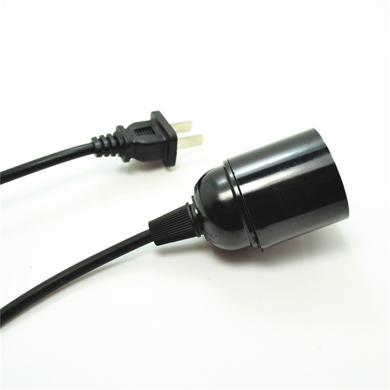 吊灯线组E螺口灯口灯头灯座延长线带关插座led灯悬挂线