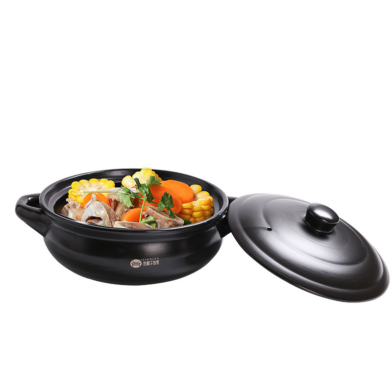 电磁炉砂锅炖锅大号汤煲家用商用陶瓷火锅煲汤燃气灶熬粥瓦煲