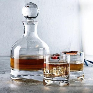轻奢酒壶酒具水晶玻璃威士v忌酒杯酒瓶会所家用洋酒具酒樽饰品