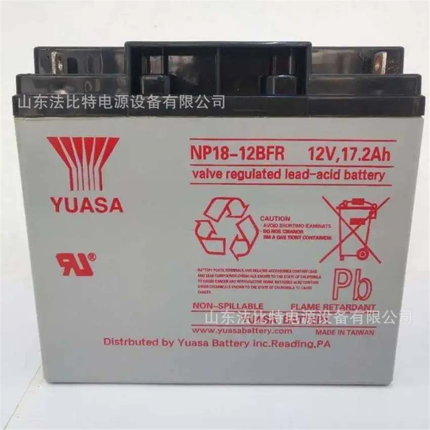 YUASA汤浅蓄电池NP18-12BFR免维护12V17.2Ah应急电源 直流屏EPS