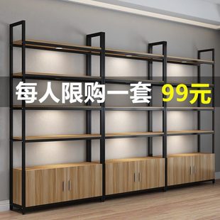 多层置物架落地书架家用储物柜收纳架文件柜铁艺陈列架展示柜货架