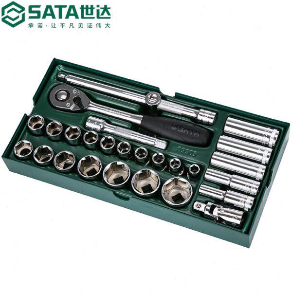 世达大飞工具托组套27件12.5mm套筒棘轮快速扳手综合套装09903