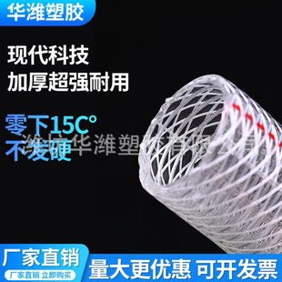 pvc钢丝强度涤纶纤维复合强软管加厚压耐腐蚀塑料水管家用
