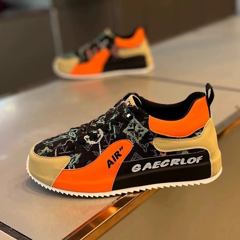 一脚蹬男鞋2e025新款秋季潮流百搭休闲运动板鞋全包厚底帆布小白