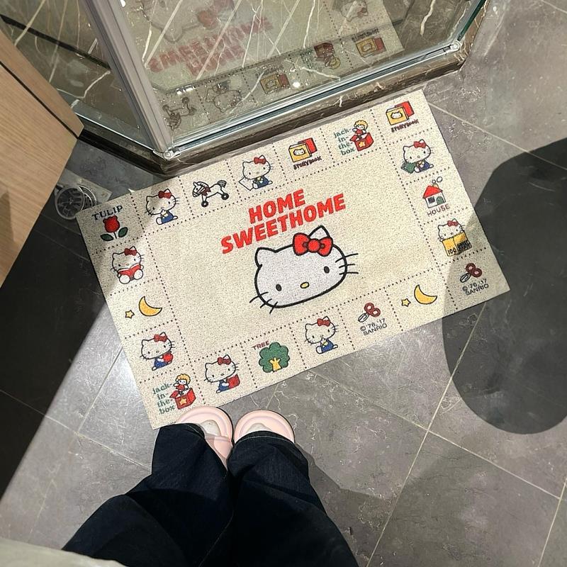哈喽kitty地垫浴室防滑脚垫卫生间吸水垫子厕所家用洗手间隔水垫