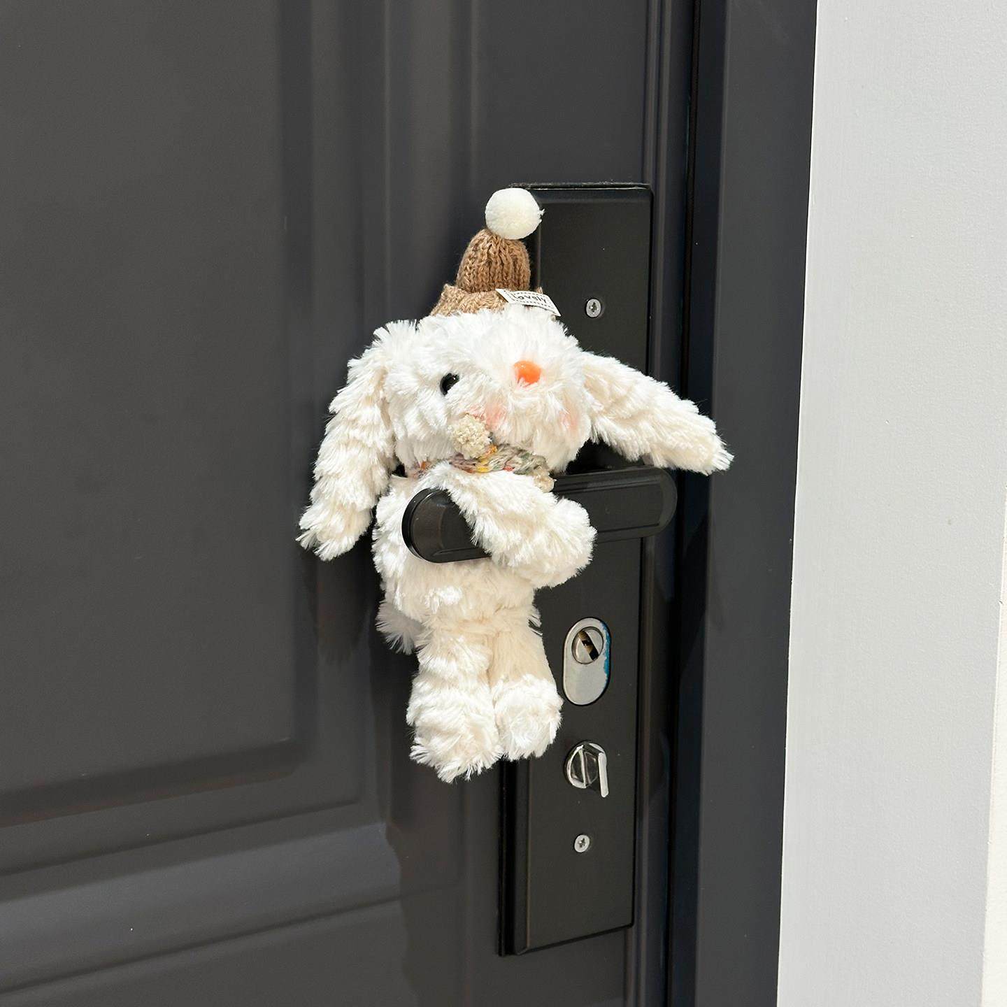 垂耳兔门把手装饰玩偶创意儿童房门把手套软萌挂饰新家装扮小礼物,居家布艺,门把手套,淘宝优惠券,粉丝福利购,淘宝优惠卷