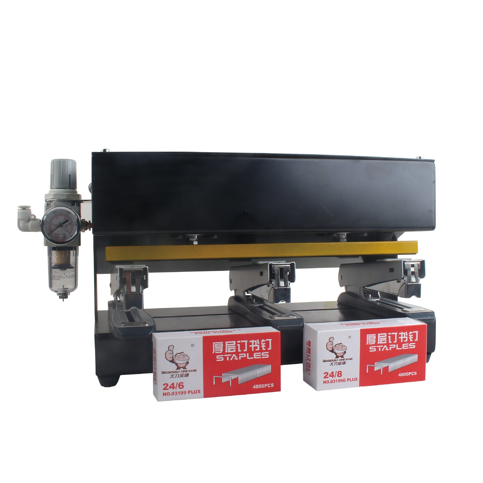 气动订书机,订盒机,卡头机(三头)