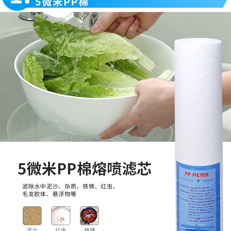 朗诗德净水器前置滤芯pp棉2支净水/饮水机配件耗材
