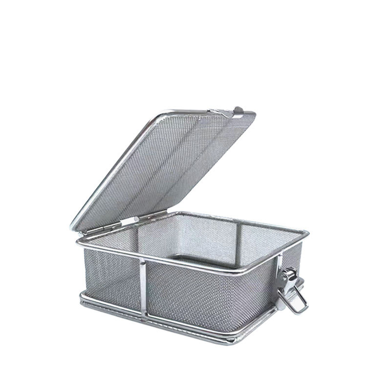 消毒筐超声波灭菌筐精密器械盒带盖手术供应室洗网篮