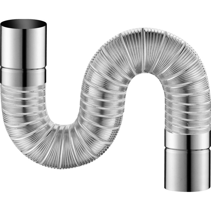 铝箔伸缩排烟管燃气热水器排气管延长管加长管拉伸