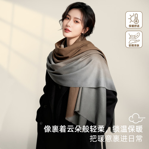 【爆款推荐】时尚女披肩保暖两穿