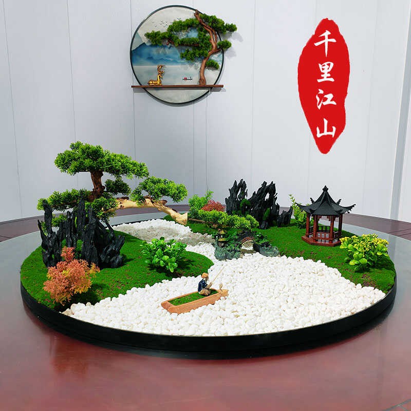 酒店餐厅电动餐桌景观大圆桌转盘摆花高端中式饭店餐厅饭桌餐桌花