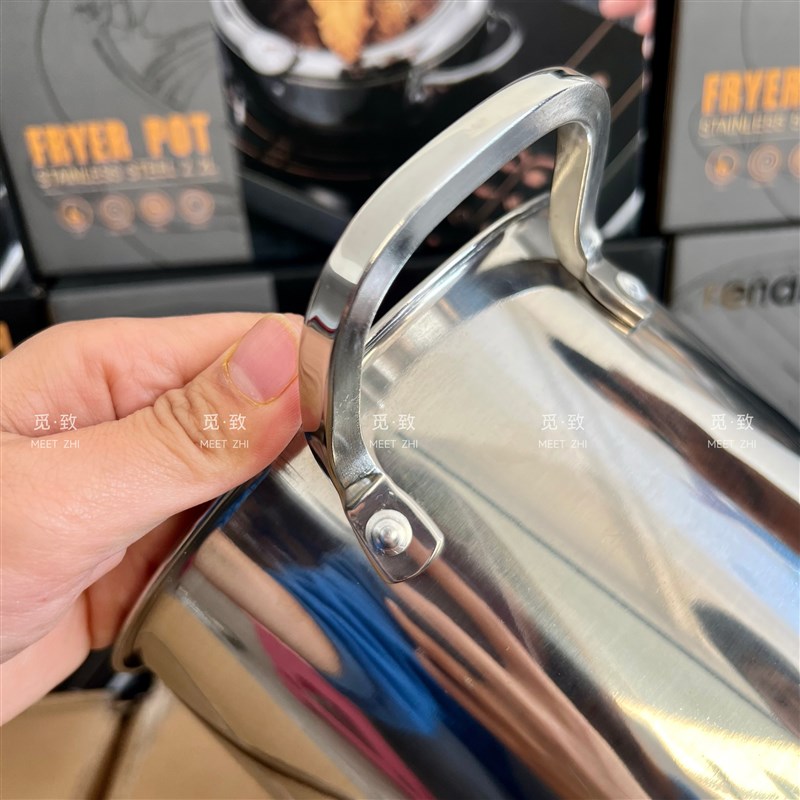 304不锈钢芦笋锅小炸锅 深汤锅玉米意面通心粉锅深炖锅汤锅带沥篮