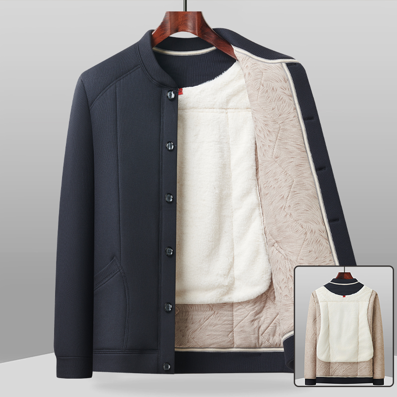 秋冬季中老年男保暖棉袄