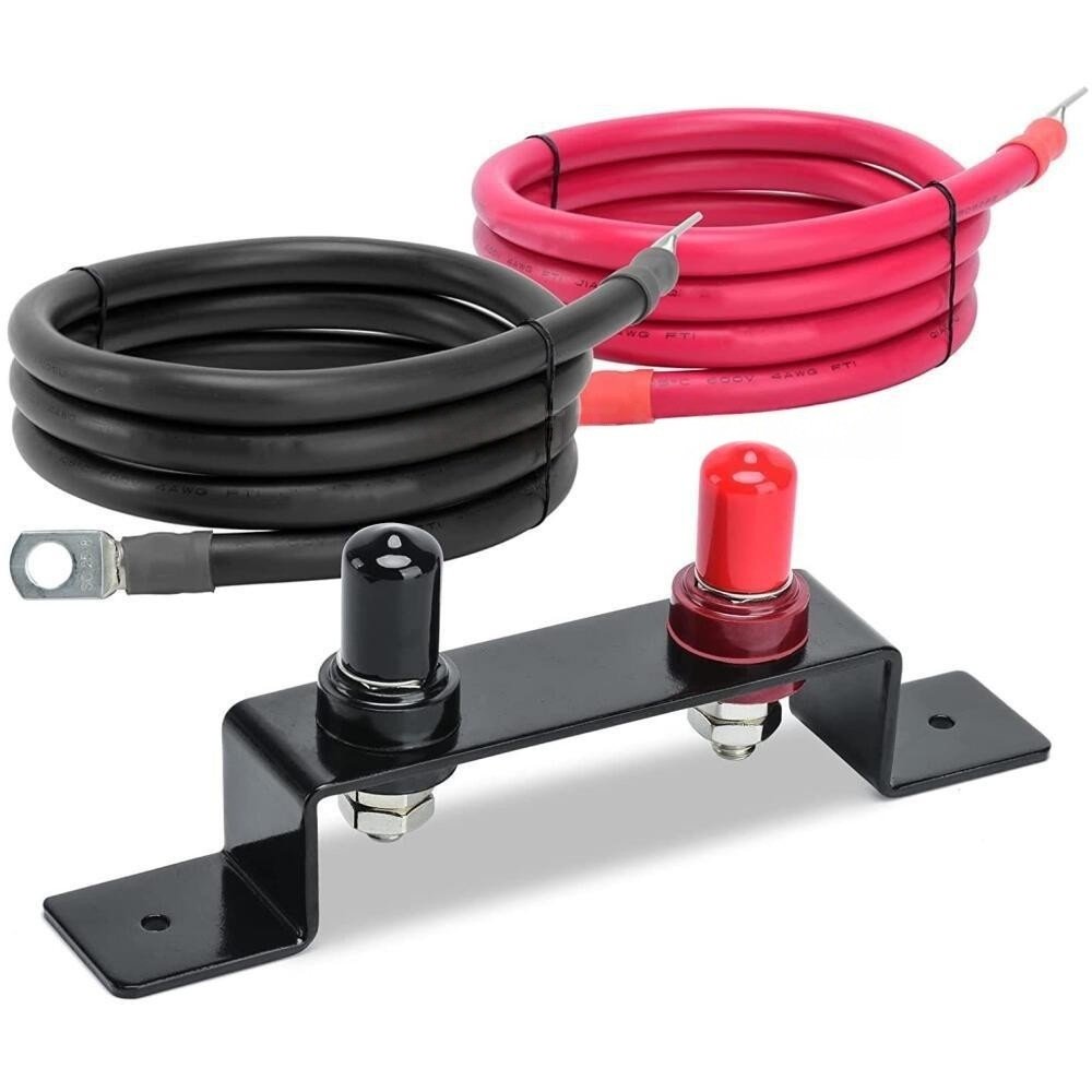 电池跳柱套件 带电缆和安装支架 电池充电柱电池端子套件