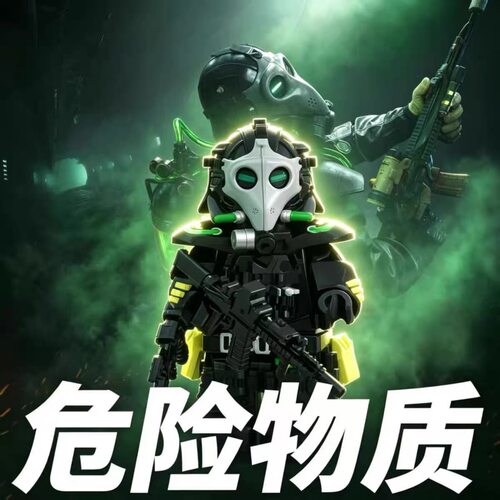 兼容乐高三角洲行动积木人仔玩具