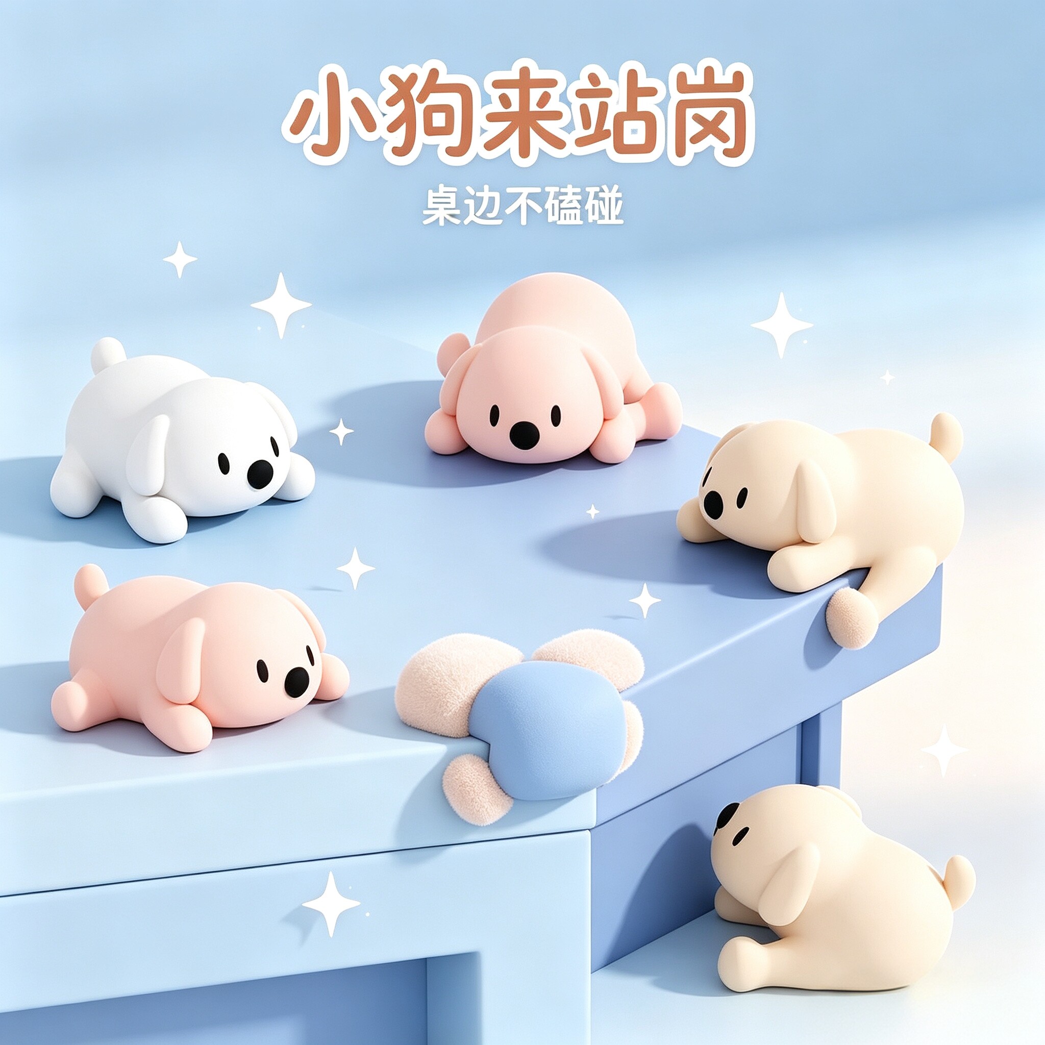 可爱小狗造型软胶防撞角防磕碰图片