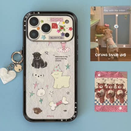 Roria黑猫乐园适用橙色iPhone苹果17pro /16手机壳14promax/15/12可爱16plus13promaxMagSafe磁吸壳