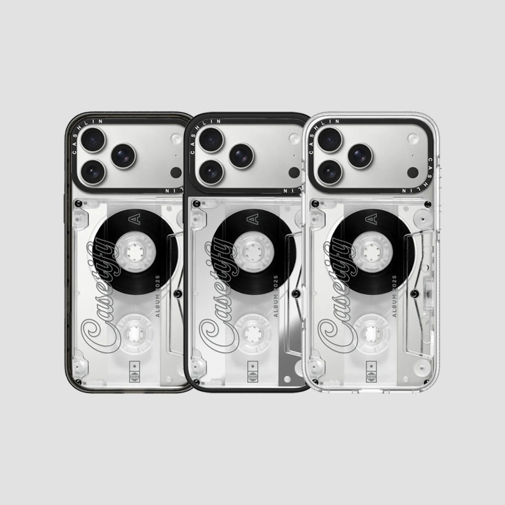 CASE联名磁带时光适用iPhone苹果17pro手机壳16promax/15个性镜面14/13plus/12MagSafe磁吸壳华强北C家