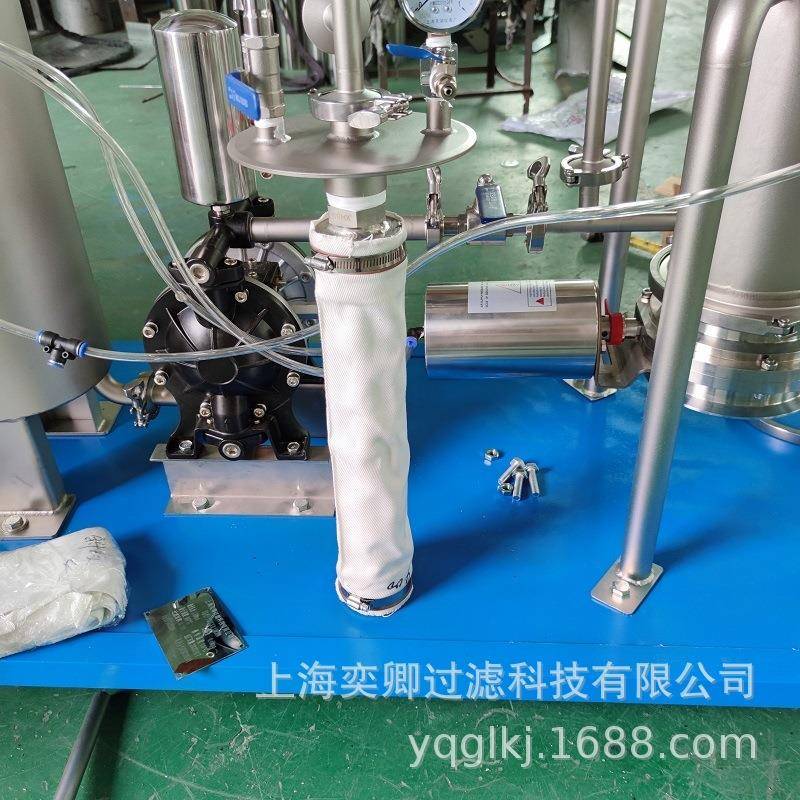 实验烛式过滤机硅藻土活性炭过滤可定制不锈钢滤饼层过滤器