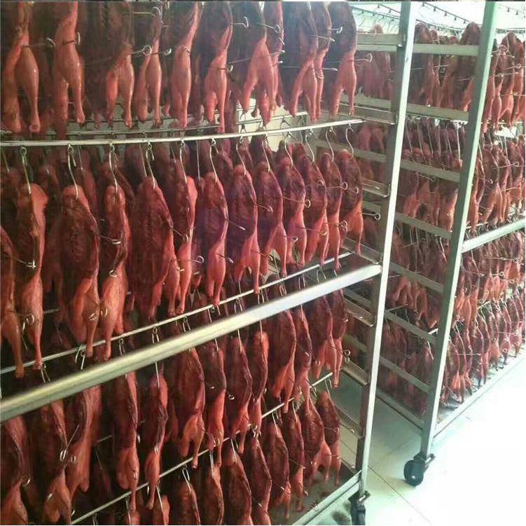 哈尔滨培根腊肠烟熏机全自动三文鱼熏烤炉烧鸡烘烤上色糖熏机