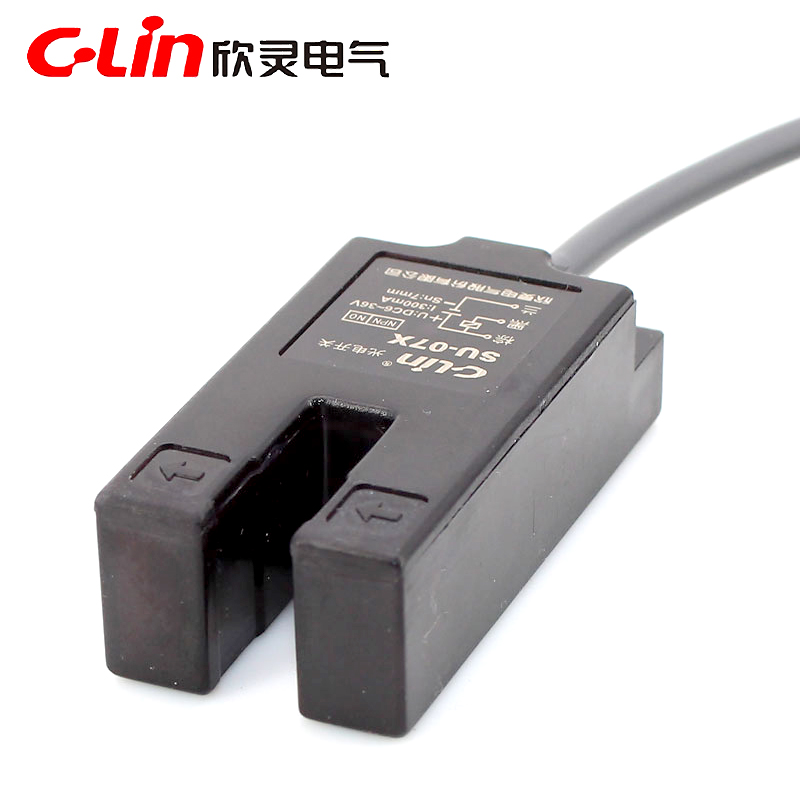 欣灵牌U形槽形光电开关SU-07X/XP/XB NPN PNP常开直流三线DC6-36V