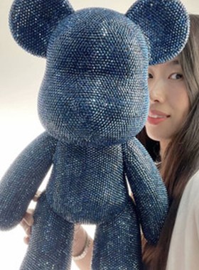 果冻钻厘米大号熊礼品粘钻满钻暴力熊么么熊DI手工钻熊