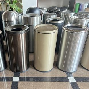 南方升圆形翻盖垃圾桶L室外走廊洗手台果皮筒商场直投
