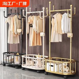 衣帽架卧室内落地挂包挂衣架隔夜衣服收纳置物架家用转角晾衣架子