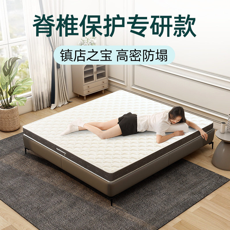 新款 家用可折叠天然加硬椰宗床垫1.8m棕垫出租房双人棕榈乳胶椰