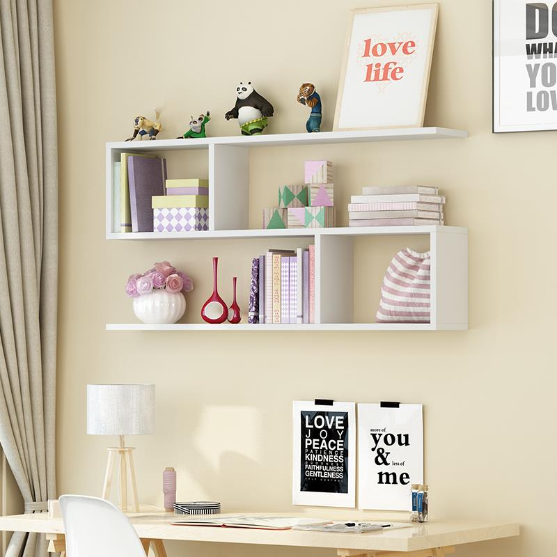 墙上置物架壁挂吊柜壁挂式储物柜客厅隔板卧室装饰架壁柜创意书架