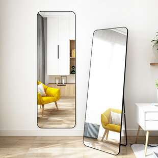 新款 网红家用镜子全身穿衣镜女生卧室试衣壁挂墙化妆落地镜ins风
