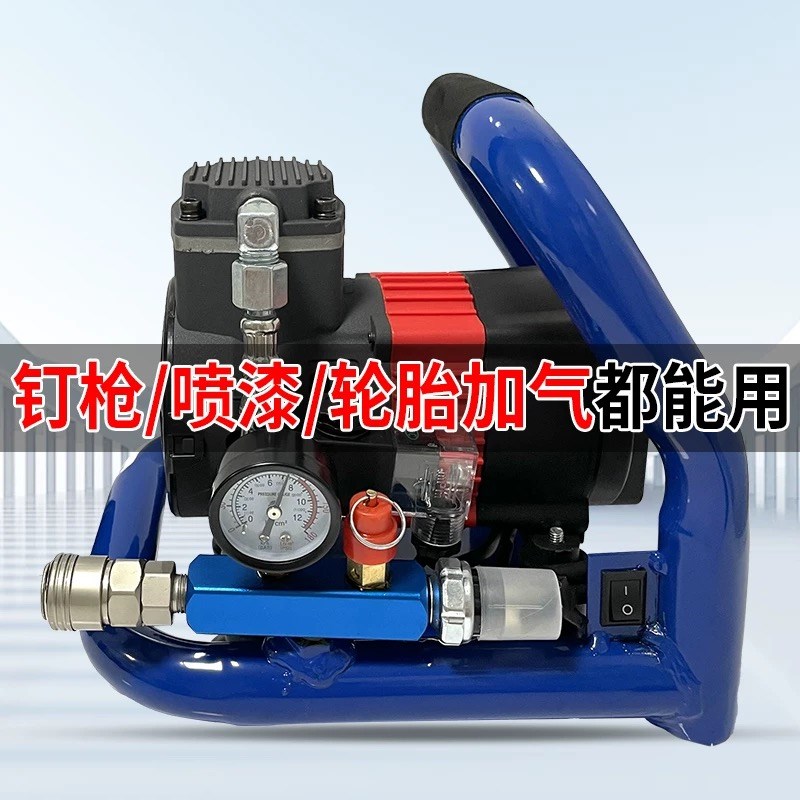锂电无刷空压机小型便携式高压打气泵电动充气泵木工喷漆充