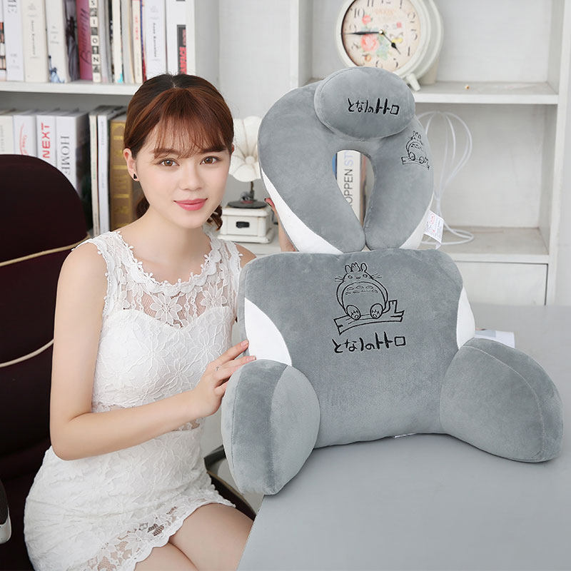 u型枕腰靠座椅靠垫抱枕办公室汽车旅行飞机腰枕椅子靠背床头靠枕