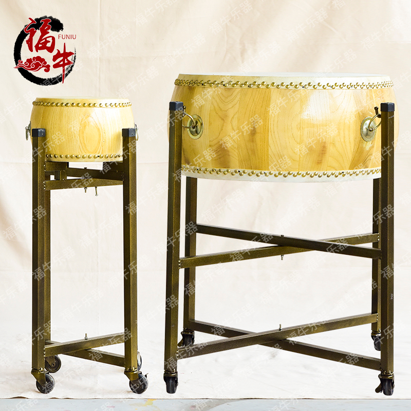 黄牛皮椿木白茬原木色威风锣鼓高音堂鼓扁鼓水牛皮大鼓道法鼓