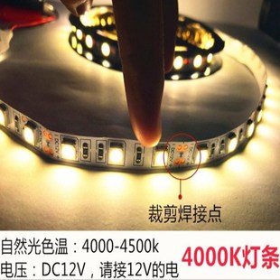 超亮自然白中性光LD灯带自然光片灯条防水