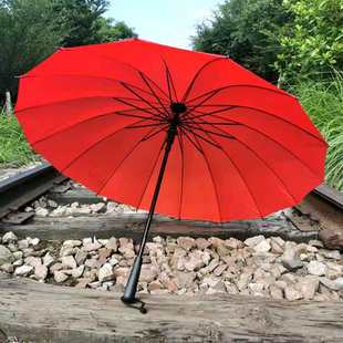 长红伞结婚新娘用的大红色雨伞大号婚礼出嫁伞出门创意婚庆