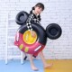 带把手水上充气座圈儿童婴幼儿宝宝米奇游泳圈漂浮床排坐骑厚