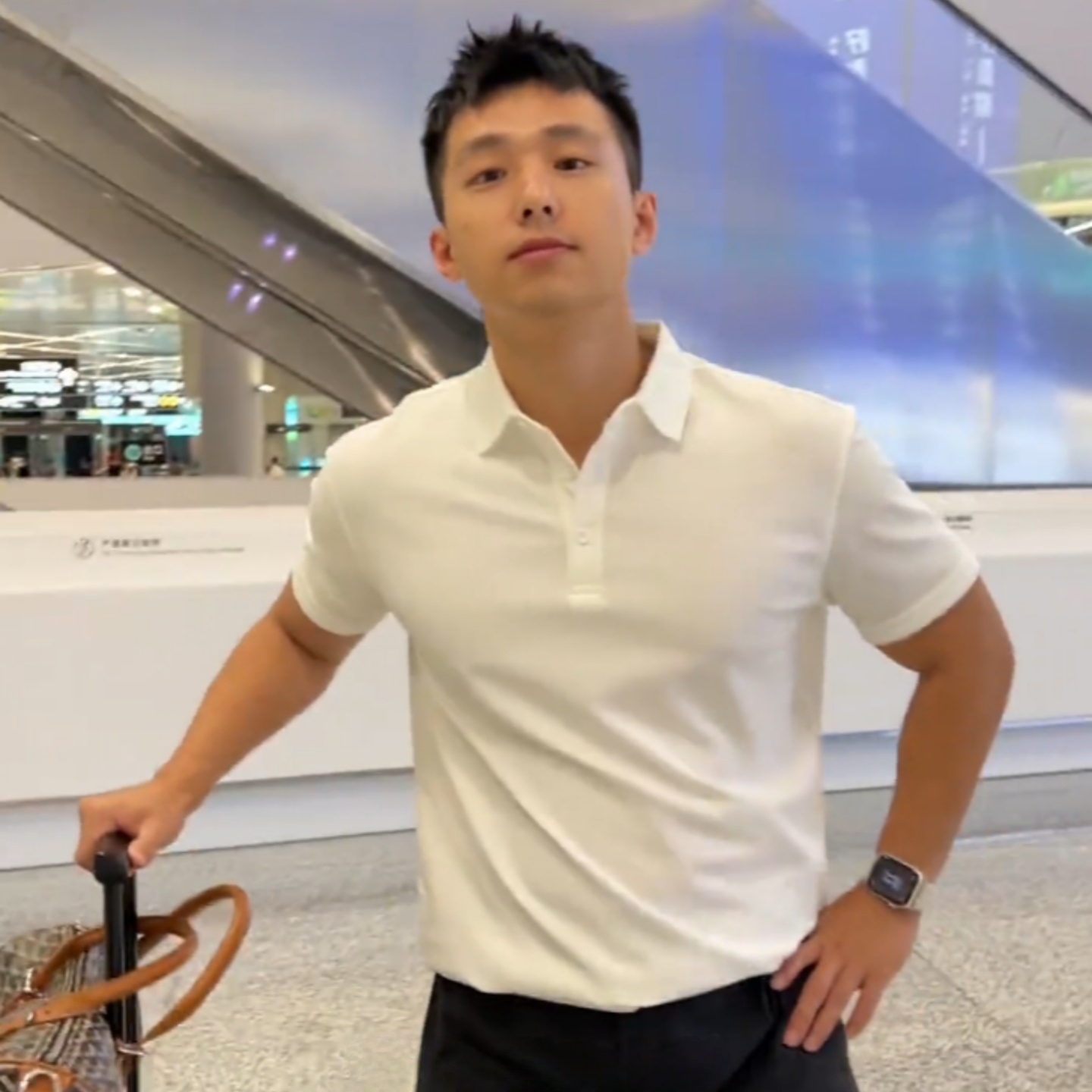 男式高级感polo衫新款202