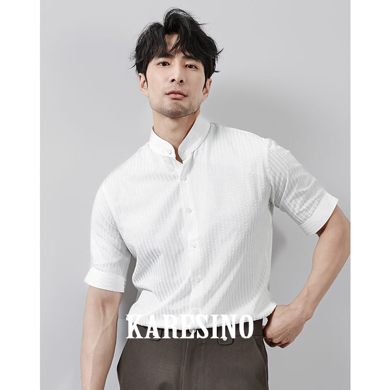 KARESINO夏季泡泡纱男士