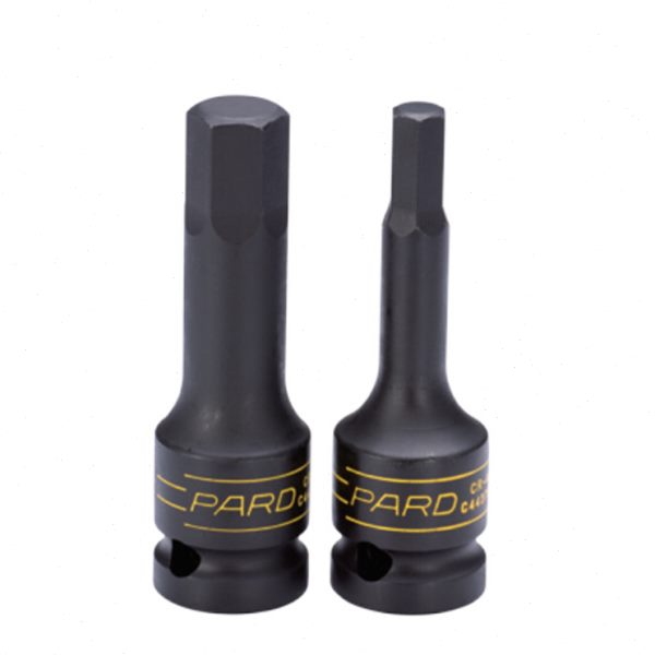 PARD气动套筒内六角旋具套筒3/4方榫内六方套筒铬钼钢10-32内六角