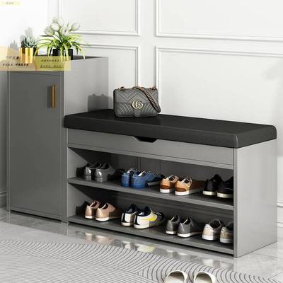 入门一梯一户门口鞋柜加换鞋凳座椅一体带靴位鞋架可坐家用带凳子