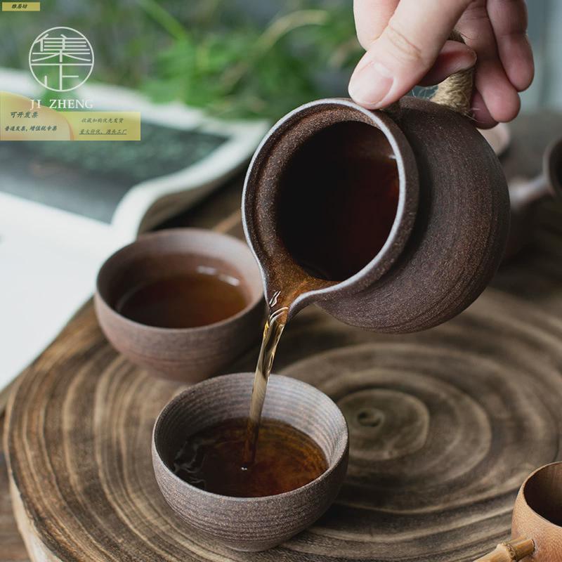 手做柴烧公滤道杯家陶瓷分HZZ茶器用功夫茶茶具茶杯匀茶过茶海道